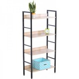 Etajera cu 4 Rafturi Metal si PAL 60x27x126cm Grunberg RF60126