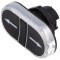 Comutator dublu negru plat