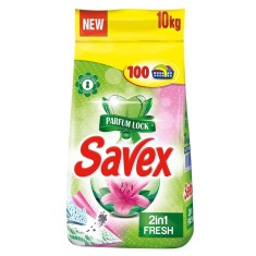 Detergent Pudra pentru Rufe SAVEX 2 in 1 Fresh, 10 kg, Detergent SAVEX, Detergent Pudra, Detergent Pudra Automat, Detergent Automat pentru Haine, Solu foto