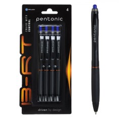 Set Pixuri Ballpen Pentonic, 0.7mm, Albastru, 4 Bucăți