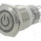 Intrerupator anti-vandalism, ON-(ON), &Oslash;19mm, ONPOW - LAS1-AGQ-11ET/G/12V/S
