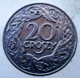 7.990 POLONIA 20 GROSZY 1923, Europa, Nichel