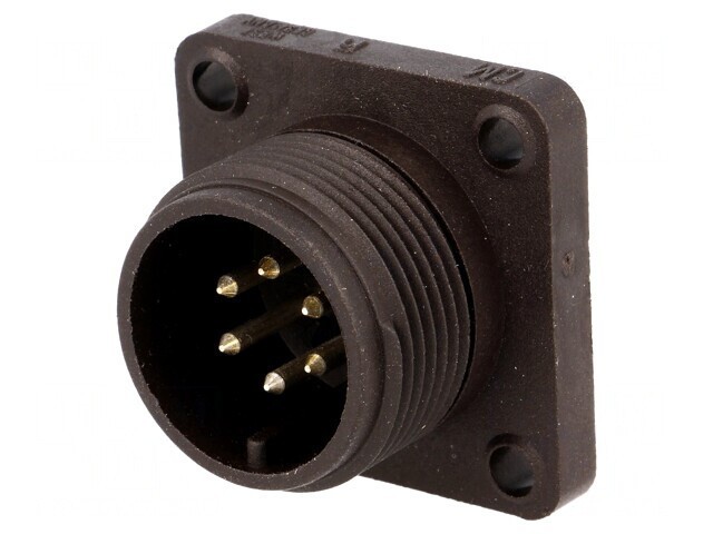 Conector Circular Soclu IP67 6 Pini Placare Argintată Tată