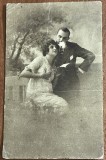 CPISTR5 Carte postala veche - Scena romantica (Scrisoare si fumator de tigara), Pantophot Nr. 355