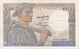 FRANTA 10 francs 10-3-1949 VF+++!!!