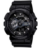 Ceas Barbatesc Casio G-Shock GA-110 Negru Mat, Cronograf, Rezistent Apa si Socuri, Iluminare LED, Curea Silicon