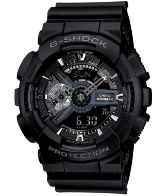 Ceas Sport Casio G-SHOCK GA-110 All Black-NOU ! NEGRU MAT CRONOGRAF ACTIV foto