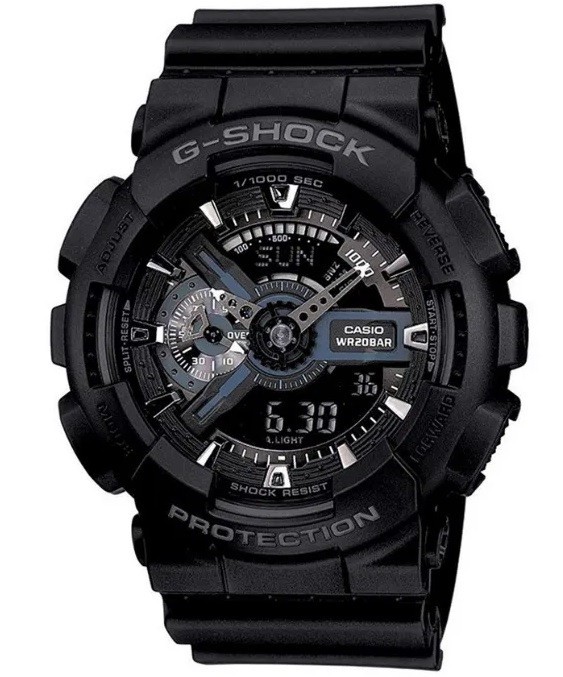 Ceas Sport Casio G-SHOCK GA-110 All Black-NOU ! NEGRU MAT CRONOGRAF ACTIV