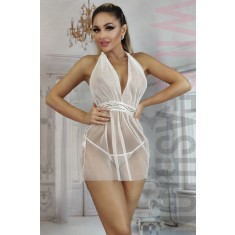 LRZ25-2 Desu sexy tip babydoll din plasa fina semitransparenta