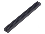 Radiator Extrudat cu Aripioare Negru 100x10x6mm
