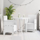 VidaXL Scaun pentru Grădină 2 pcs Alb Dimensiune: 53 x 49 x 85 cm PP