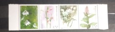 Korea de Sud 2001 flori plante serie 4v neștampilată