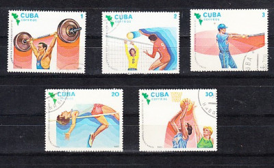 A12 S3 5 - Timbre foarte vechi - Cuba - Jocurile Panamericane 1983 foto