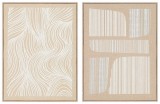 Cumpara ieftin Set 2 tablouri 3D canvas abstract 2 x 60 x 80 cm