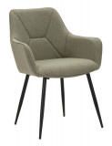 Cumpara ieftin Set 2 scaune, Vicenza, Mauro Ferretti, 58 x 63 x 85.5 cm, placaj/metal/textil, verde/negru