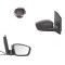 Oglinda exterioara Skoda Citigo, 05.2012-; Citigo, 05.2017- , Seat Mii, 05.2012-, Vw Up! (Vw120), 04.2012-2016, Dreapta, reglare electrica; grunduita