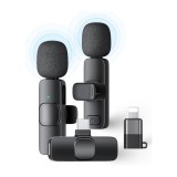 Microfon Dublu Wireless K9 Prof de Lavariera - Tip C / iPhone