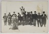 GRUP DE COLINDATORI SI FORMATIE CU INSTRUMENTE , FOTOGRAFIE DE GRUP , ANII &#039;60