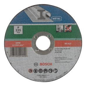 Disc de taiere pentru metal BOSCH , drept ,D 125 mm; grosime 2.5 mm foto