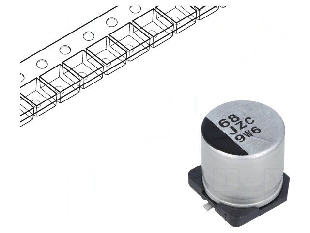 Condensator Hibrid 68uF 63V SMD