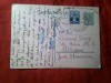 Carte Postala circulata 1933 la Petrosani Timbru fix 3 lei Carol II si Timbrul Aviatiei ,text in lb maghiara , catre Iosif Drimus