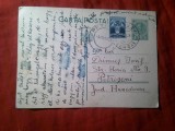 Carte Postala circulata 1933 la Petrosani Timbru fix 3 lei Carol II si Timbrul Aviatiei ,text in lb maghiara , catre Iosif Drimus