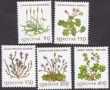 Faroe 1980 - Flora 5v.neuzat,perfecta stare(z)