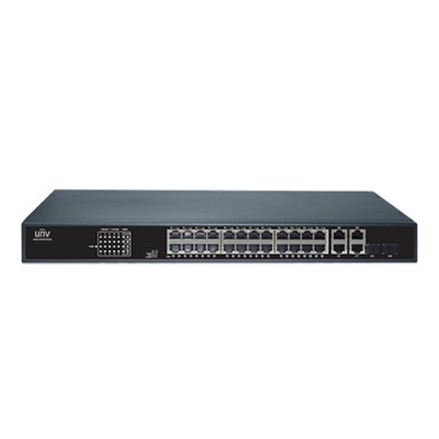 Switch 24xRJ45 POE, 2xRJ45, 2xRJ45+2xSFP combo, Gigabit - UNV NSW2010-26GT2GC-POE-IN foto