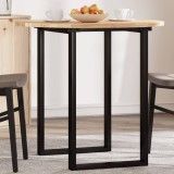 VidaXL Blat de masă rotund, &Oslash;80x2 cm, lemn masiv de acacia