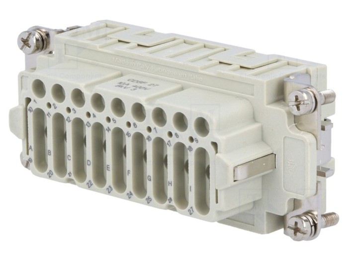 Conector mamă 27 pini 10A 400V