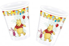 Pahare Winnie The Pooh Sweet Tweets 200 ml set 8 buc foto