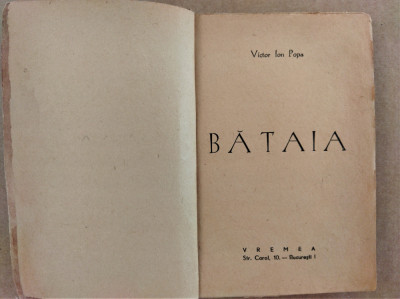 Victor Ion Popa BATAIA ed VREMEA 1942 foto