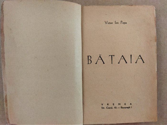 Victor Ion Popa BATAIA ed VREMEA 1942