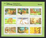 Grenada Grenadines 1988 Cartoon, Disney, Bambi, perf.sheetlet, MNH AD.002, Nestampilat