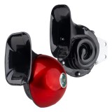 Claxon auto set 2 bucati AMiO, semnal sonor 12V, rosu, diametru 125 mm, 110dB, montaj universal, pentru majoritatea masinilor cu instalatie 12V