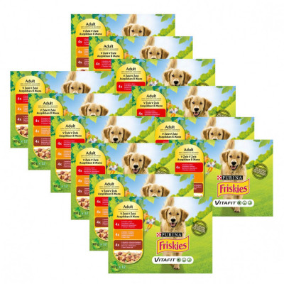 FRISKIES VITAFIT selecție cu pui, vită și miel &amp;icirc;n gelatină 12 x (12 x 100 g) foto