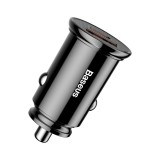 Incarcator auto Baseus Circular 30W 1xUSB 1xUSB-C 5A Negru