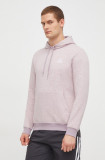 Cumpara ieftin Adidas bluză bărbați, culoarea roz, cu glugă, melanj IR5313