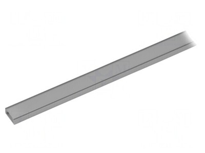 Profil Aluminiu Argintiu 2m pentru Module LED foto