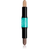 NYX Professional Makeup Wonder Stick Dual Face Lift baton pentru dublu contur culoare 01 Fair 2x4 g