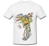 Cumpara ieftin Tricou &quot; Crocodil pe bicicleta &quot;
