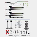 Lumini ambientale dedicate Toyota RAV4 XA50 2019-2023, RGB Acrilice 18 in 1 Dinamice cu efect symphony, Control din Aplicatie Bluetooth Buton