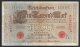 GERMANIA 1000 / 1.000 MARCI / MARK 1910 [1] P - 44b ,Serie Rosie , Sufix A , 7 cifre Litera K , XF+