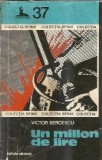 Carte Un milion de lire Victor Bercescu Editura Militara Colectia Sfinx An 1977 Stare Buna