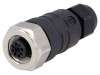 Conector M12 Mamă pe Cablu Lumberg Automation IP67, 4 Pini, Montare Terminal cu Șurub