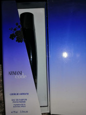 Armani Code Pour Femme - Parfum tester 75ml ( Apa de parfum) foto