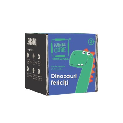 Joc de atentie Learning Cube - Dinozauri fericiti foto