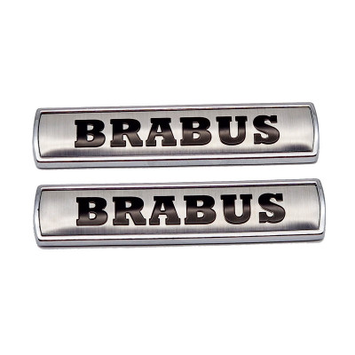 Set embleme Brabus pentru aripi Mercedes, Gri foto