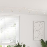 vidaXL Spotlight de Plafon 6 Cotiere Reglabile Nichel Periat GU10