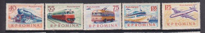 ROMANIA 1963 MIJLOACE DE TRANSPORT LP. 565 MNH